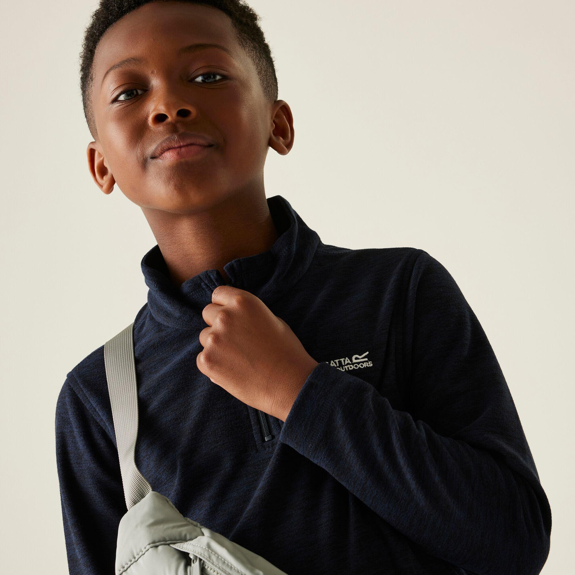 Polaire Kids Hot Shot Marl moitié zippée 4/4
