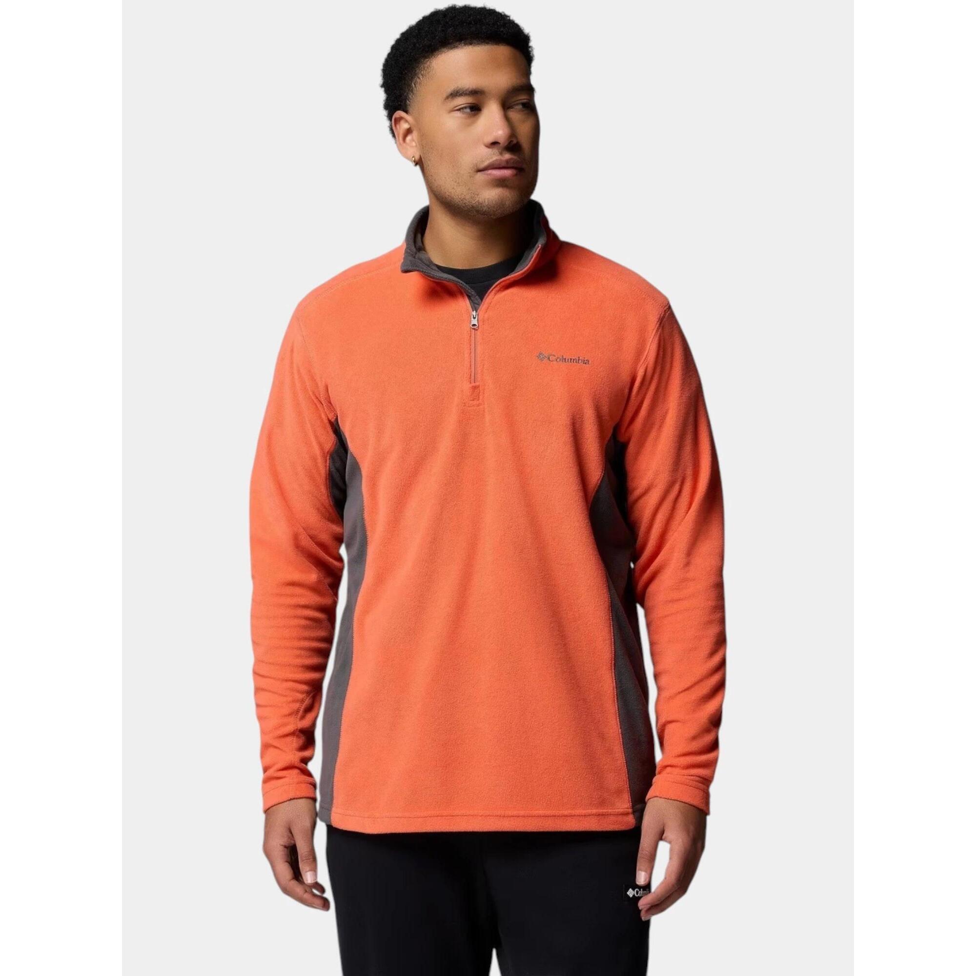 Columbia - Pull Homme Klamath Range Ii - Polaire - Gris|jaune|orange - Decathlon
