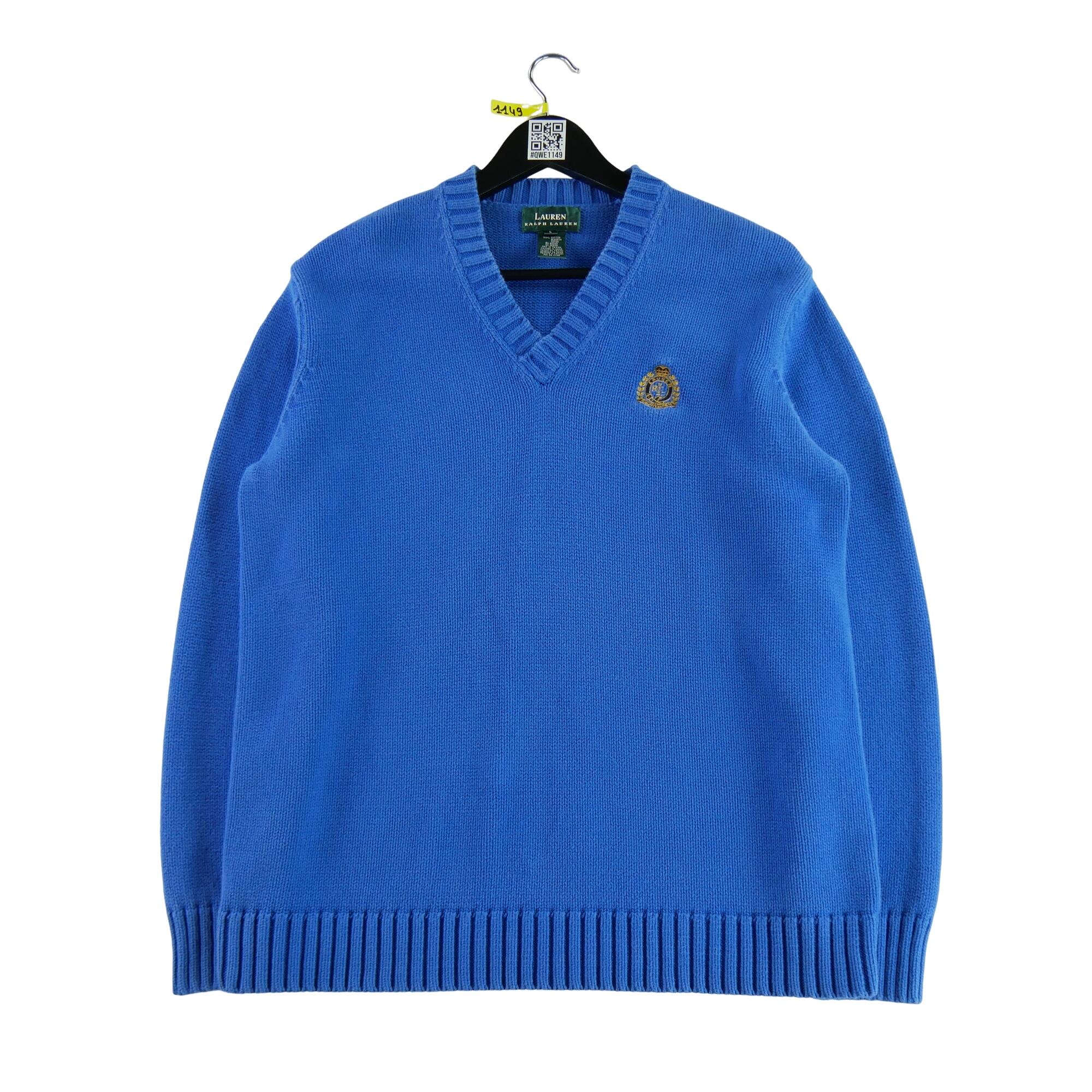 RALPH LAUREN Reconditionné - Pull Femme Bleu - Bon État