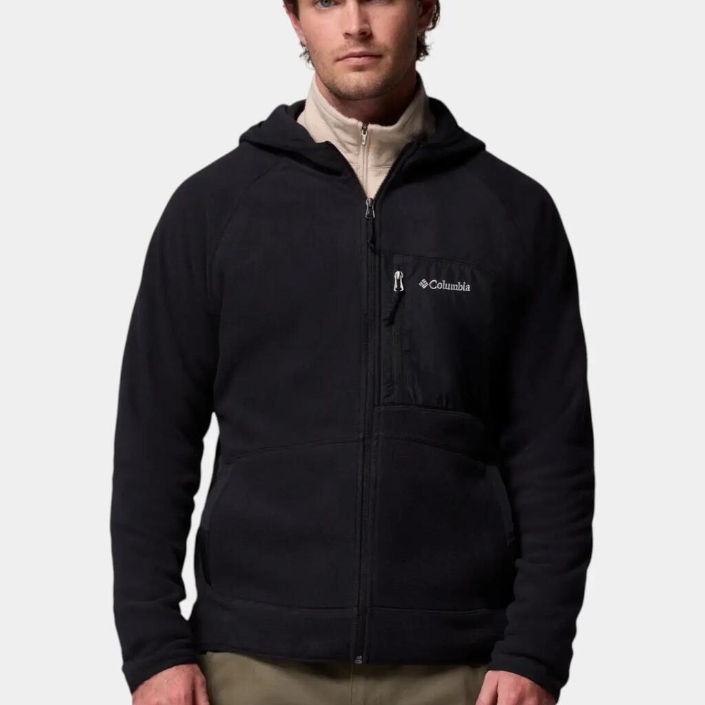 Mens Fast Full Zip Regular Hooded Jacket (Black)