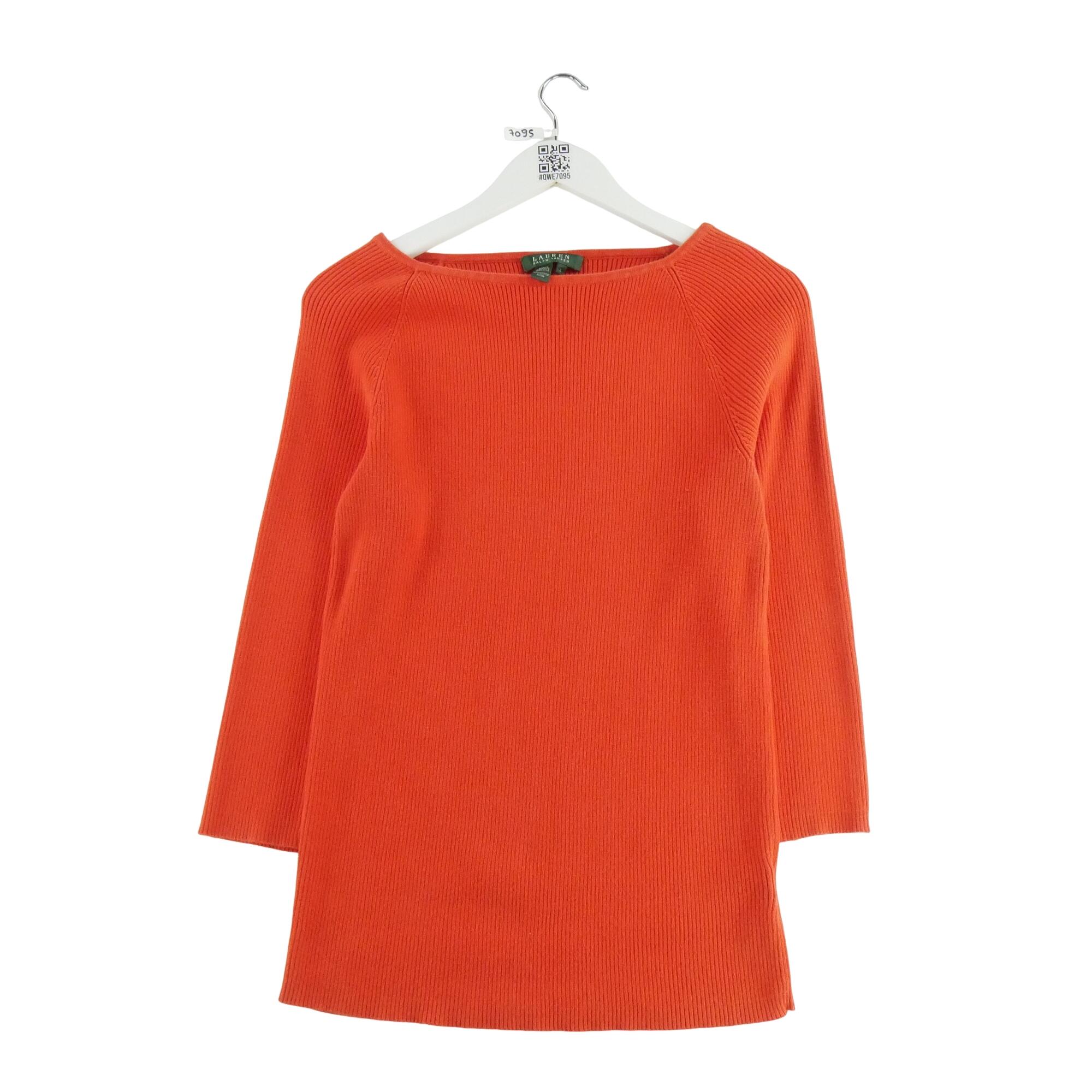 RALPH LAUREN Reconditionné - Pull Femme Orange - Excellent