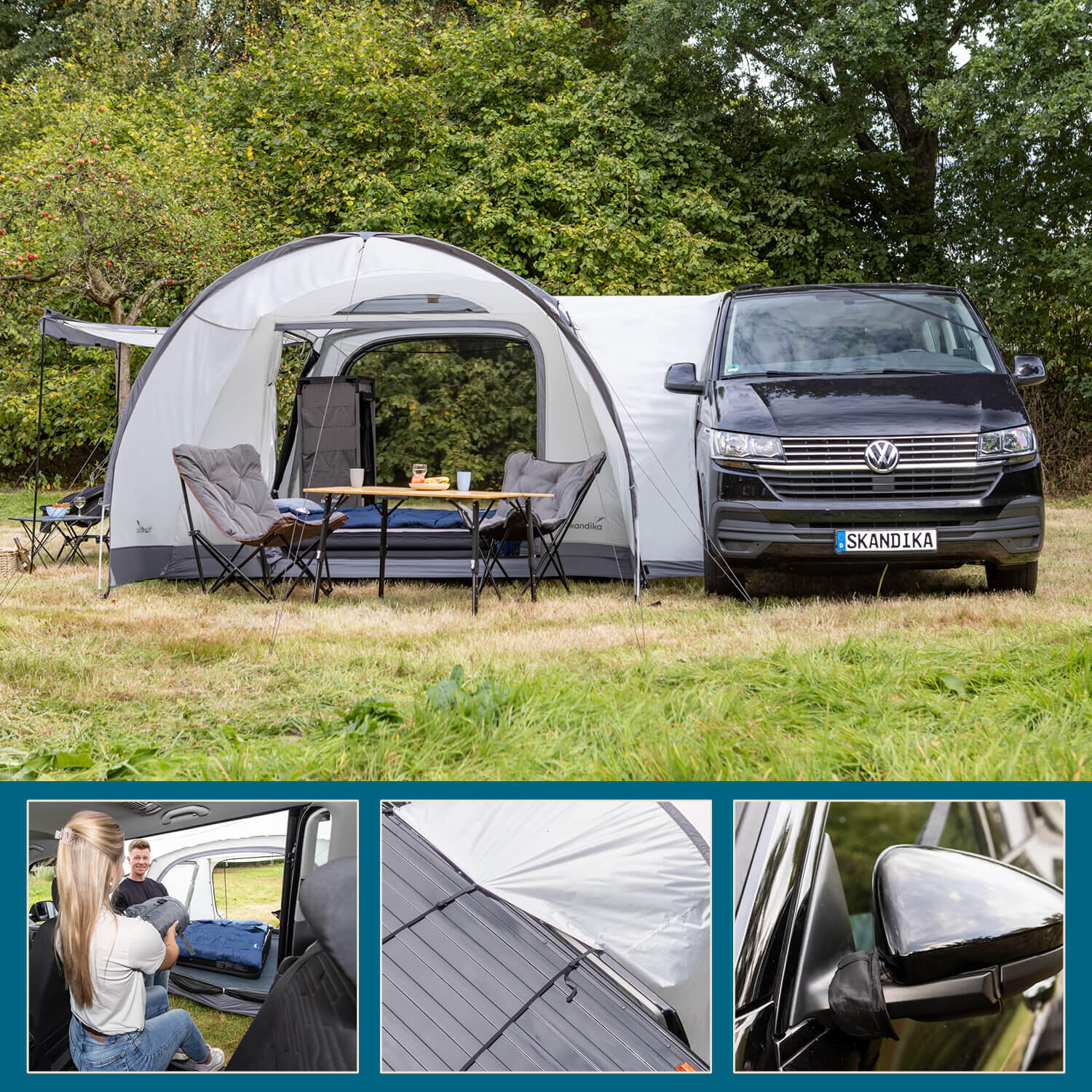 Tente dôme Pitea 4 Flex Protect Set avec sas VAN - 4 personnes - Sol cousu 2/7