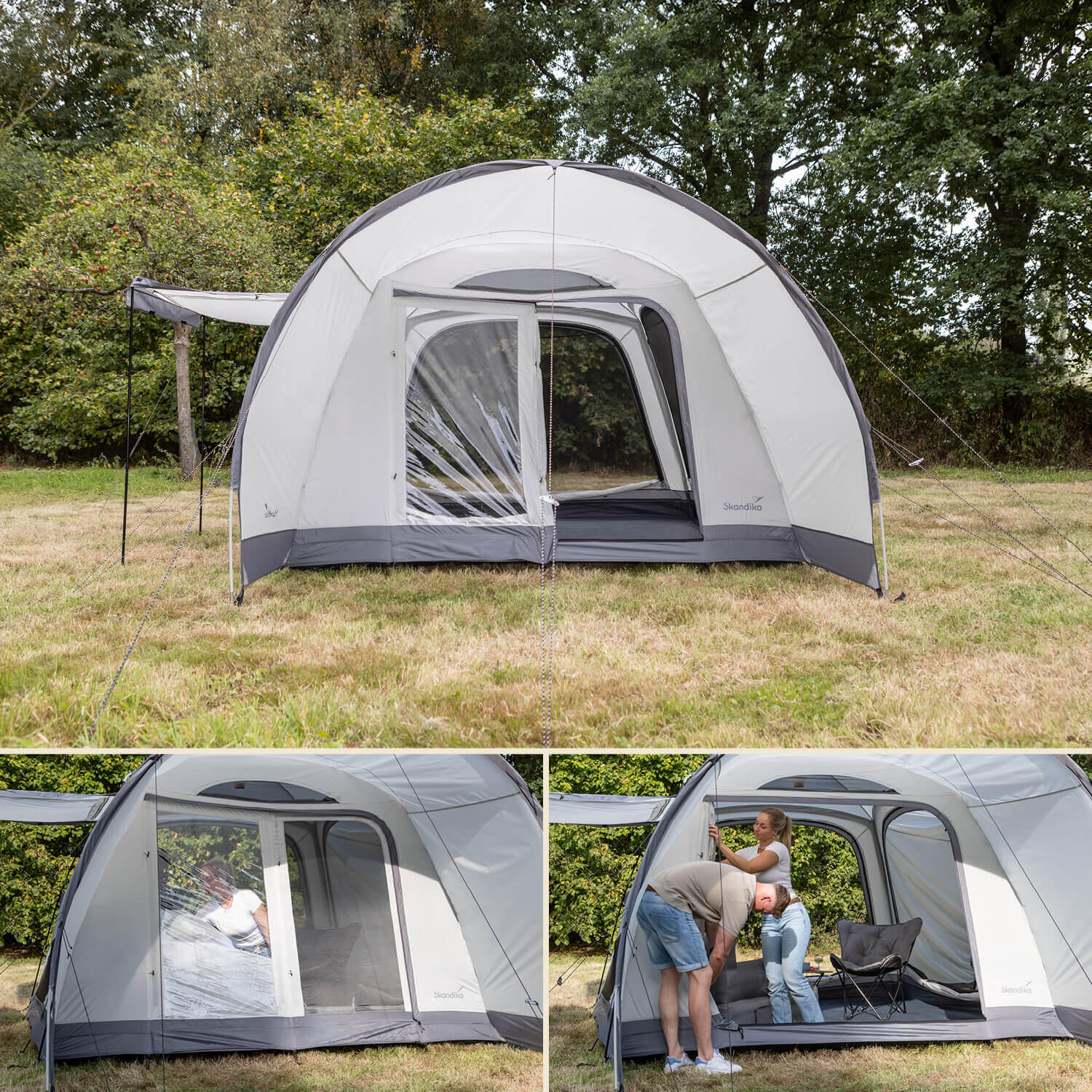 Tente dôme Pitea 4 Flex Protect Set avec sas VAN - 4 personnes - Sol cousu 5/7