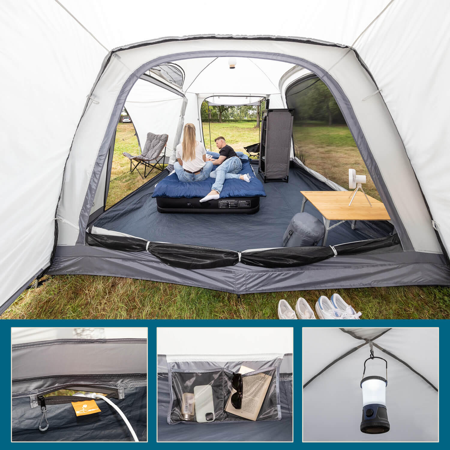 Tente dôme Pitea 4 Flex Protect Set avec sas VAN - 4 personnes - Sol cousu 4/7