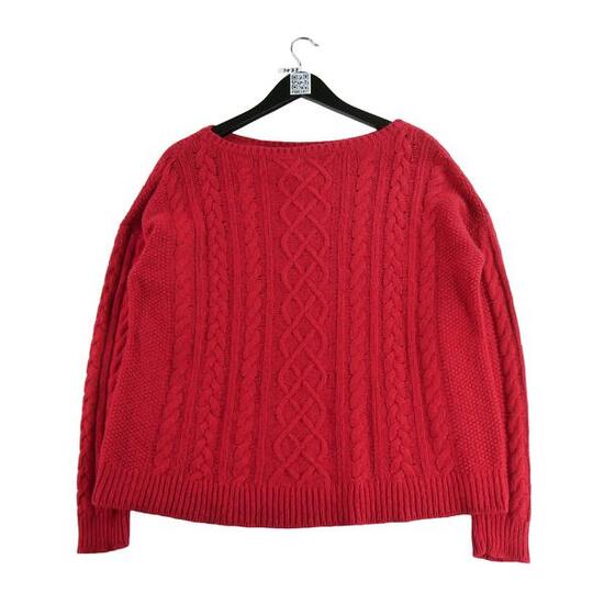 Seconda Mano - Maglione di lana rosso da donna - Stato eccellente