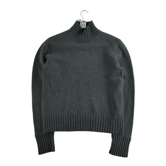 Seconda Mano - Maglione grigio in lana e cashmere da donna - Stato eccellente