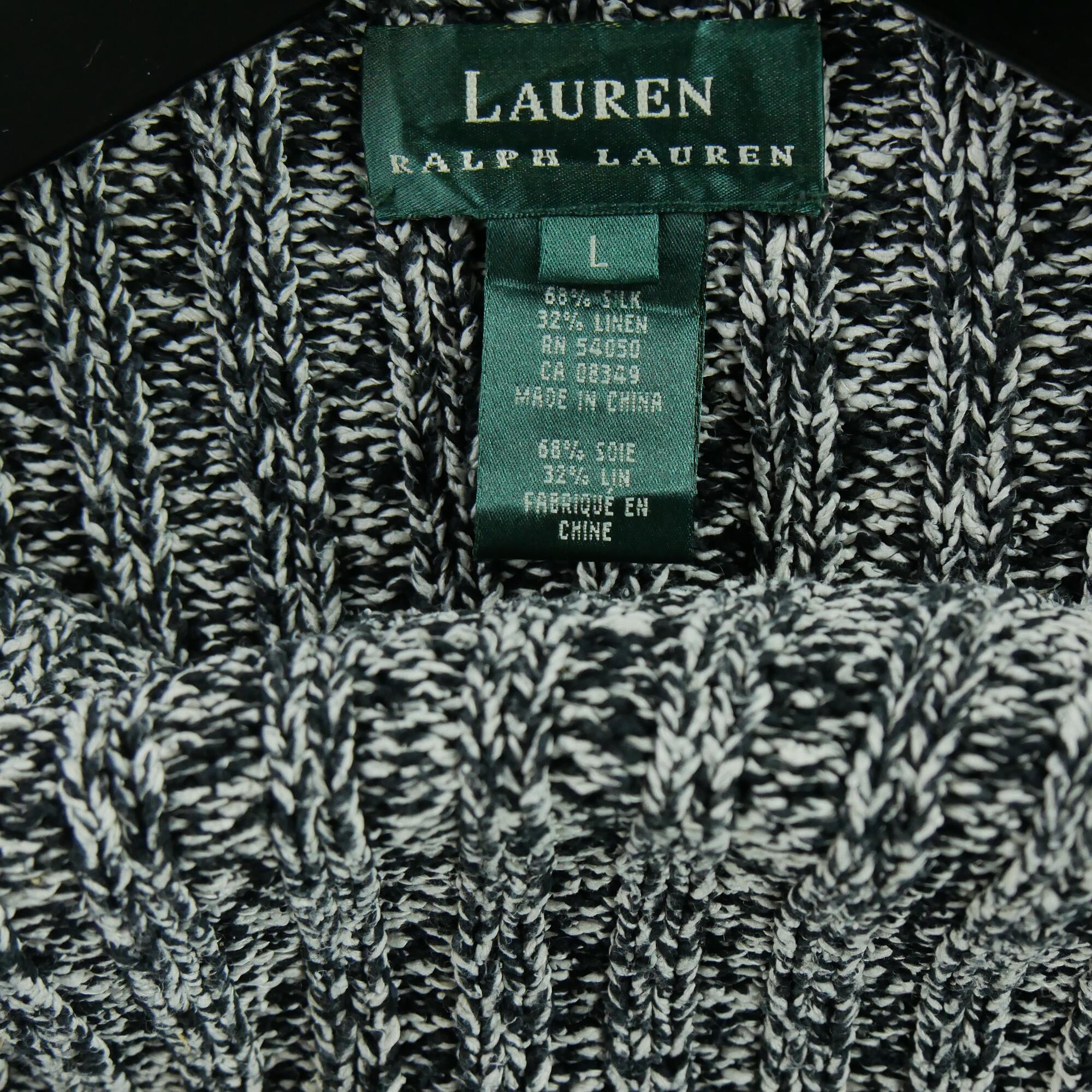 Reconditionné - Pull Femme soie et lin Noir - Très Bon État 4/4