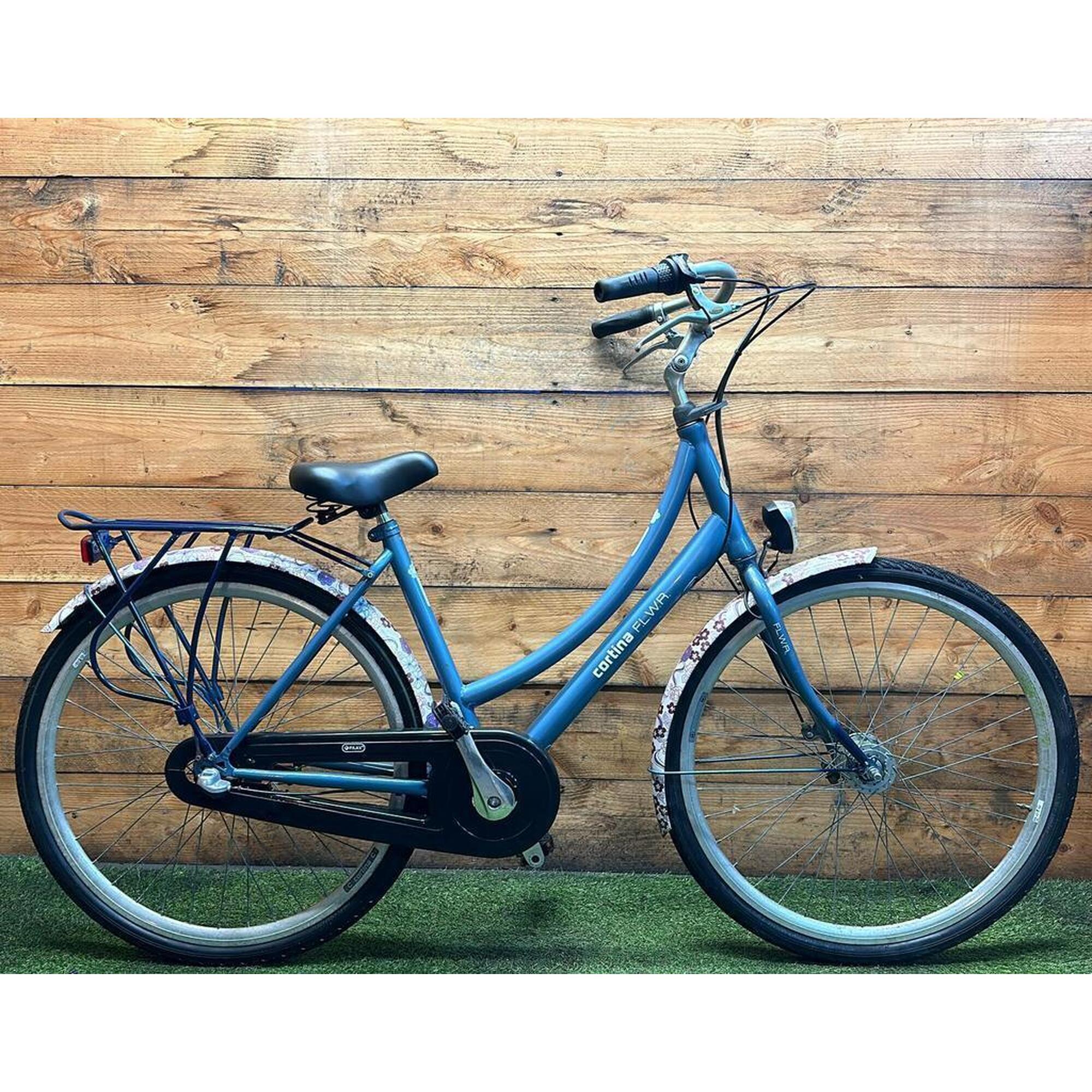 Cortina - Vélo D’occasion Cortina Flwr  3v 28inch 50cm - Vélo Ville - Noir - Decathlon