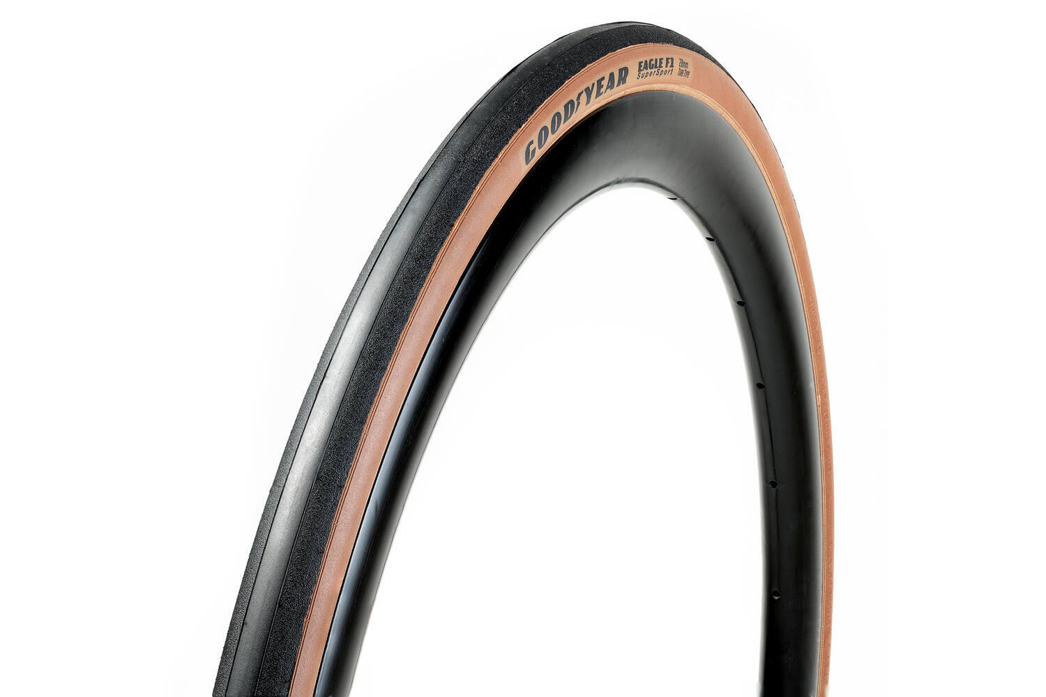 Goodyear band Eagle F1 28x1.00" 25-622 zwart/bruin TT vouwbaar 3/4
