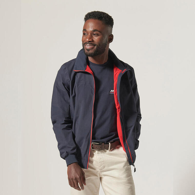Jogging en molleton gratté avec 2 poches zippées - Bleu marine - Ado