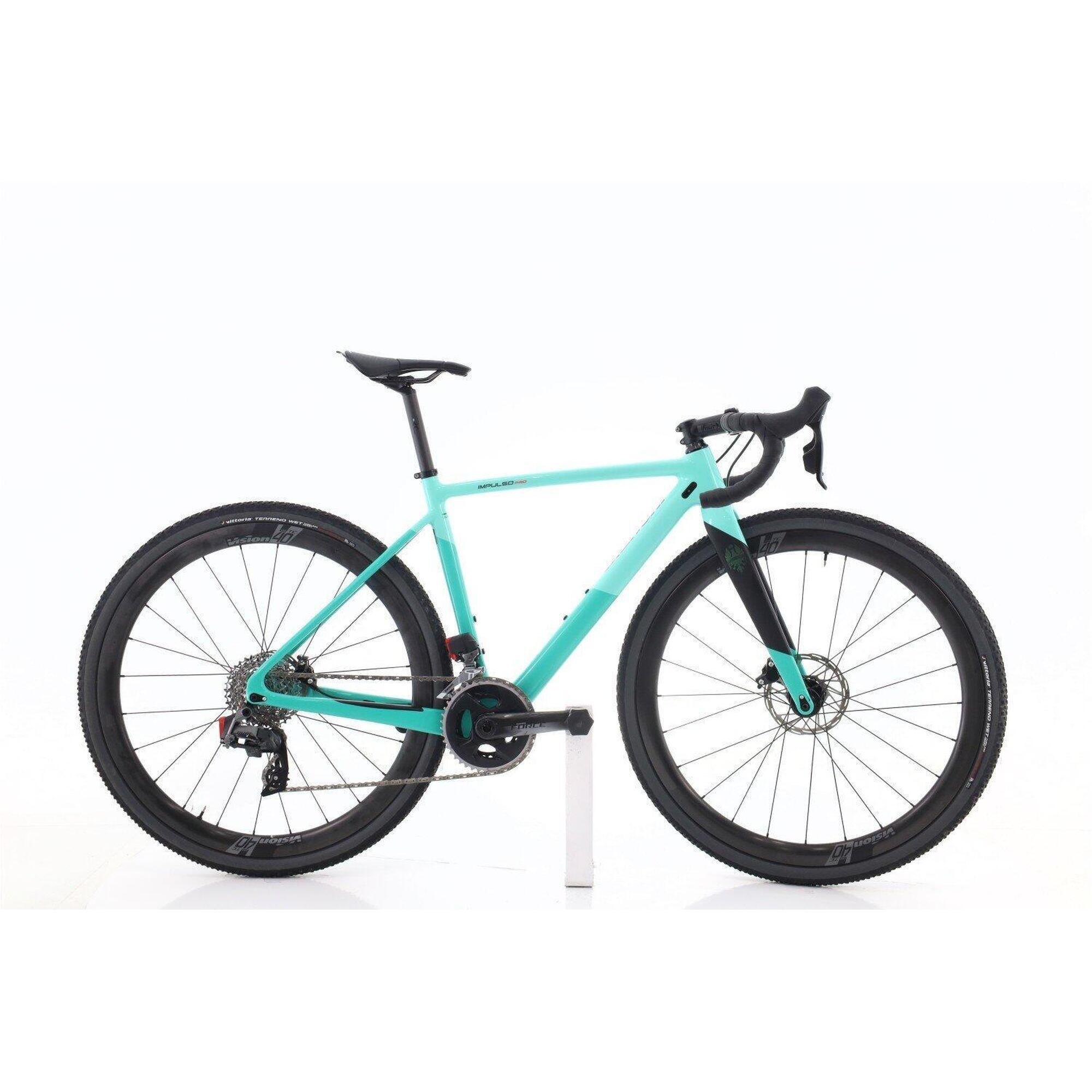 Bianchi - Gravel Reconditionné ·  Impulso Pro Axs 12v · Très Bon État - Vélo Gravel - Bleu - 50 - Decathlon