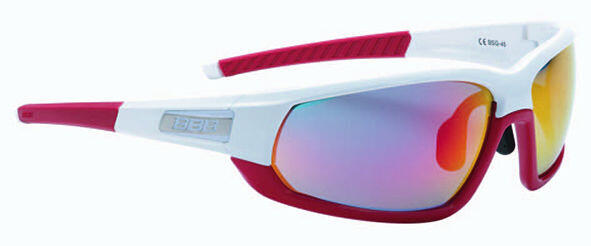 BBB CYCLING Sunglasses BSG-45 Adapt Blanc-Rouge/PC MLC rouge