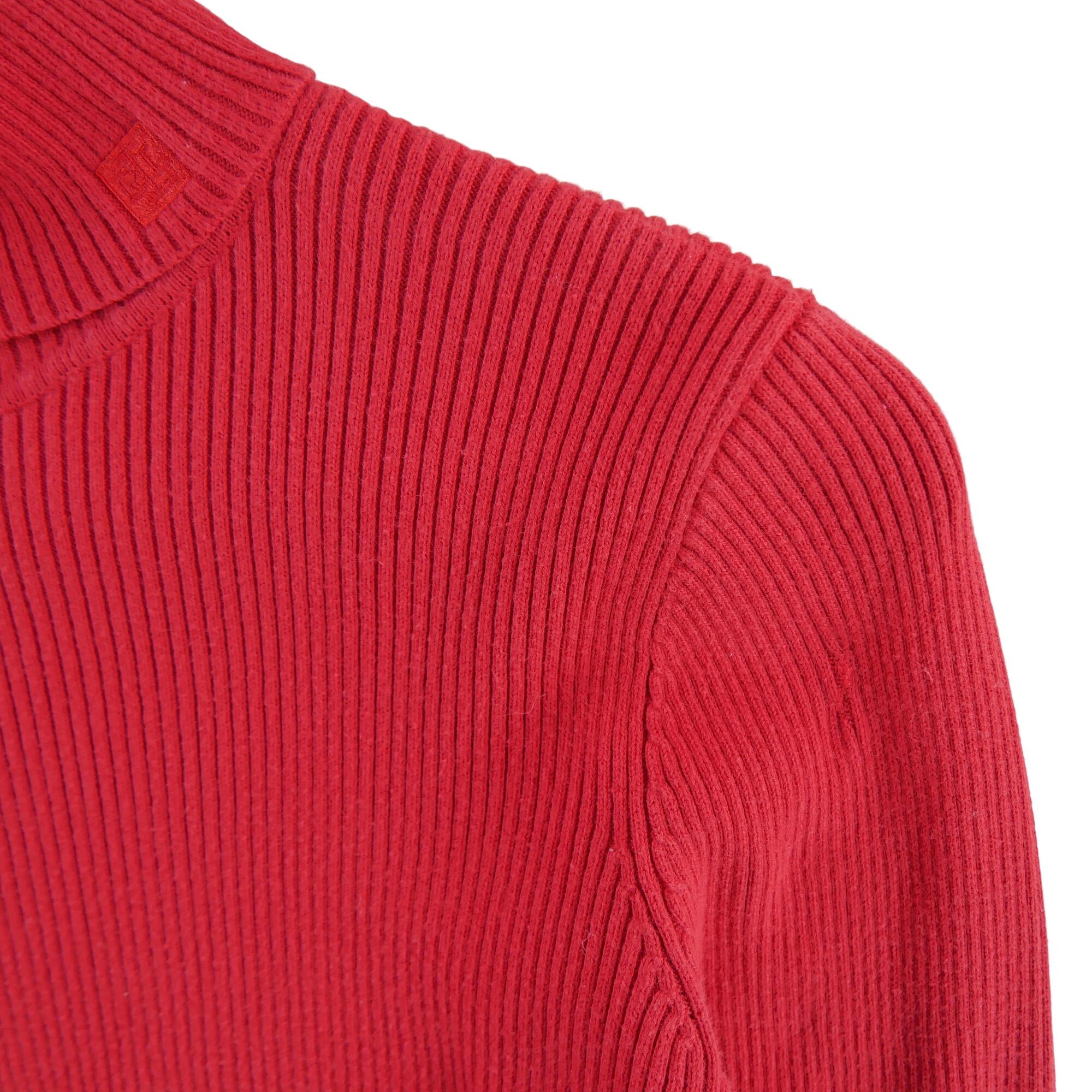 Reconditionné - Pull Femme col roulé Rouge - Bon État 3/7