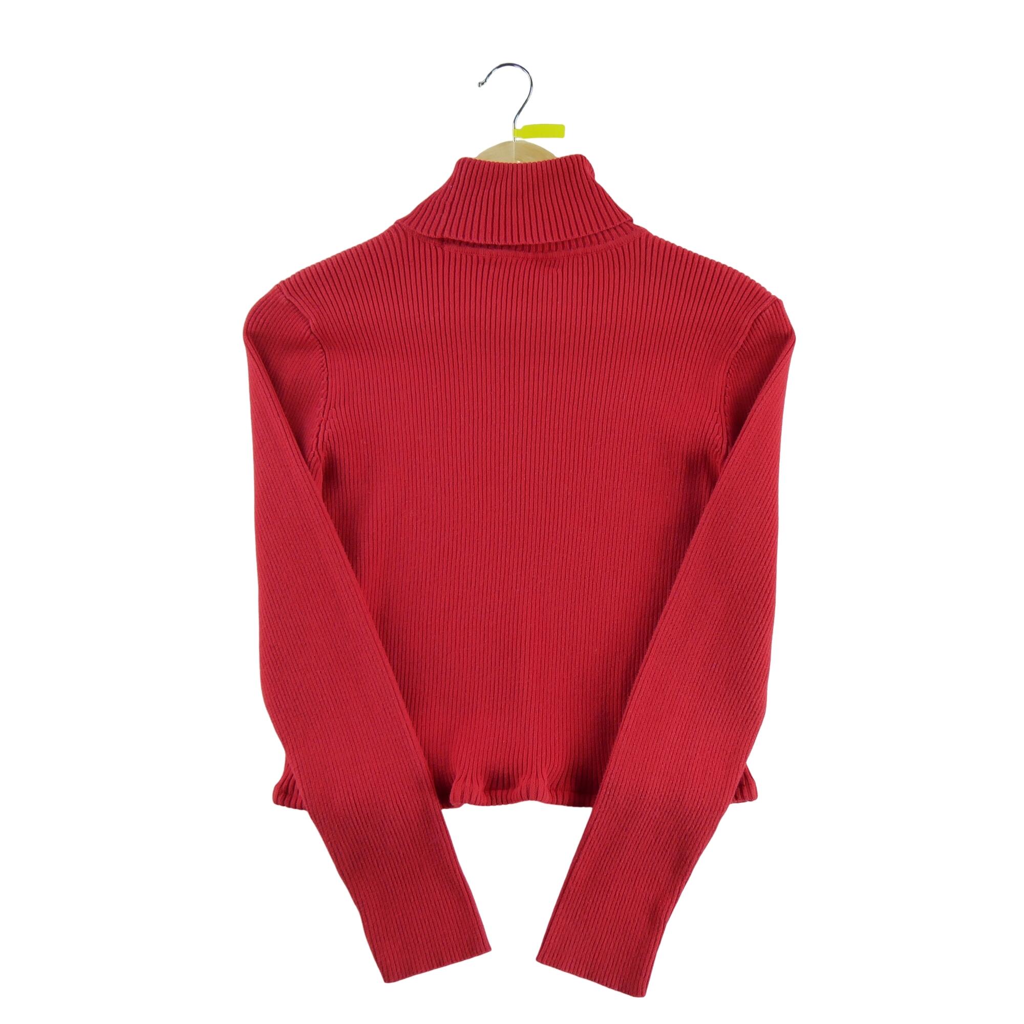 Reconditionné - Pull Femme col roulé Rouge - Bon État 2/7
