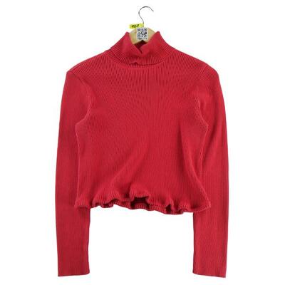 Second life - Damen Rollkragenpullover Rot - In gutem Zustand