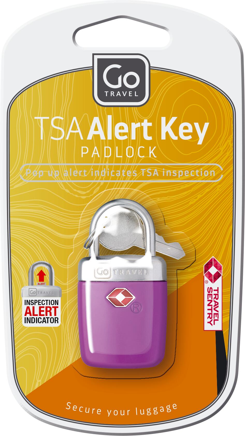 Cadeado com chave de alerta TSA GO TRAVEL 3/4