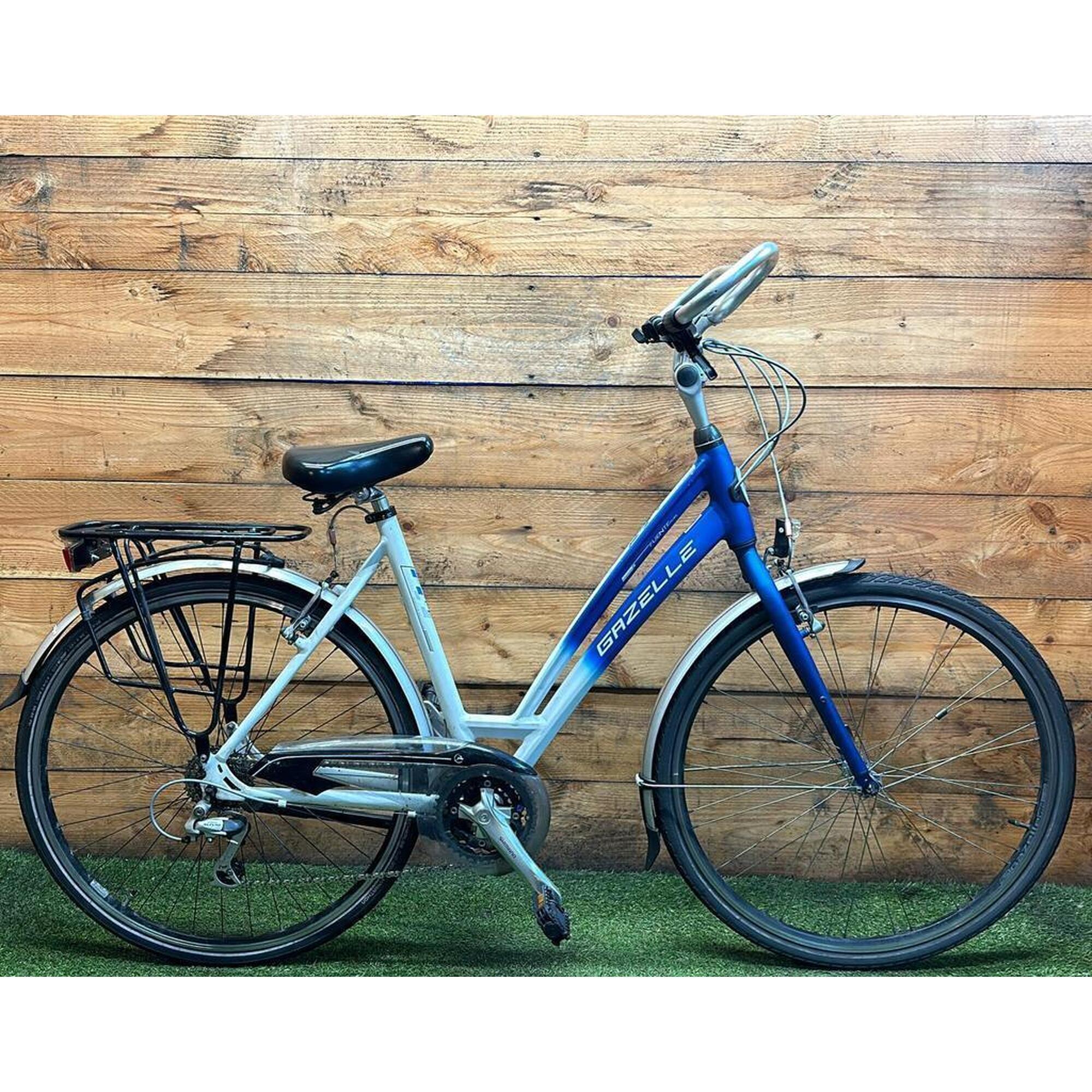 Gazelle - Vélo D’occasion Gazelle Fuente Pure 24v 28inch 53cm - Vélo Ville - Noir - Decathlon