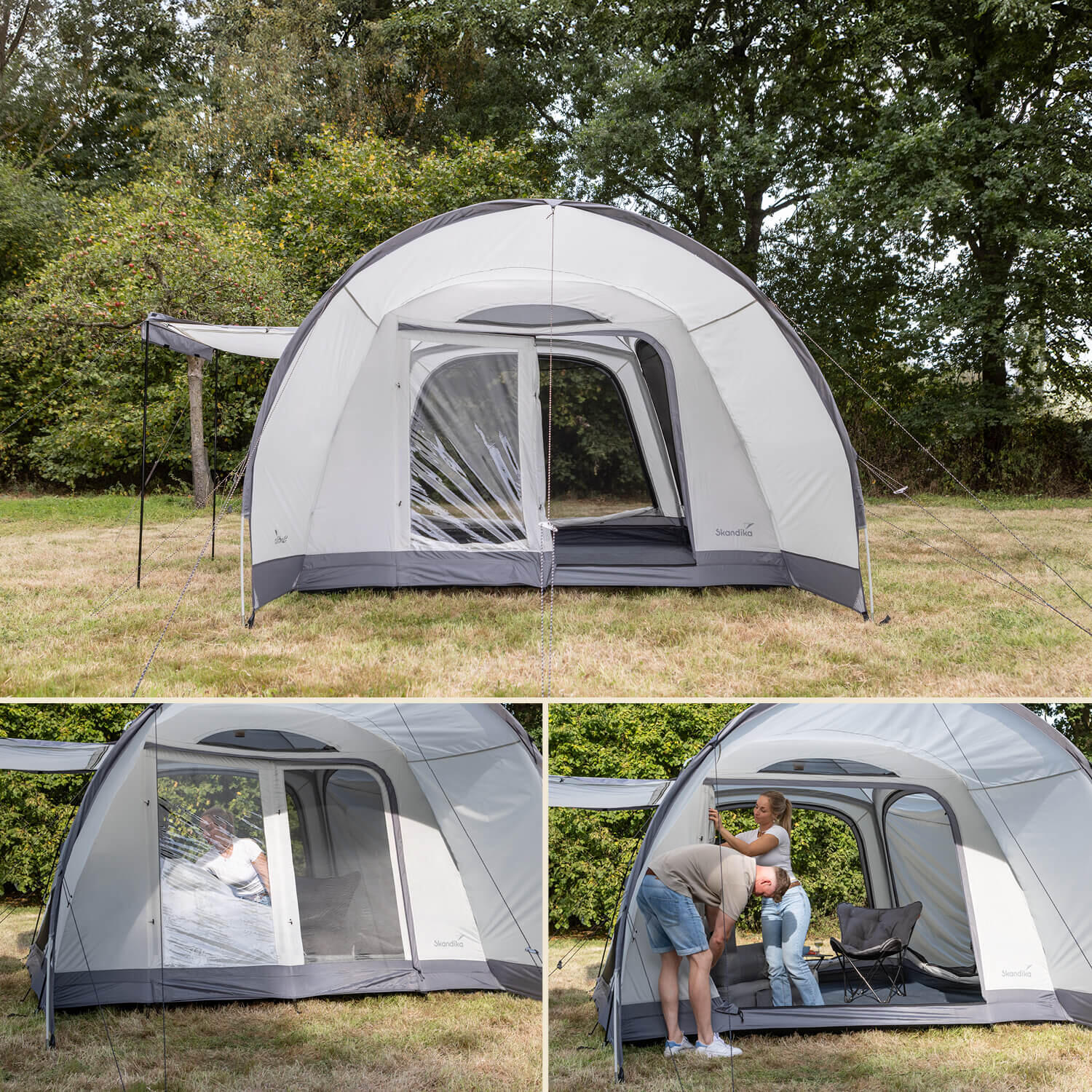 Tenda da campeggio a cupola Pitea 4 Flex Protect - 4 persone - pavimento cucito 3/7