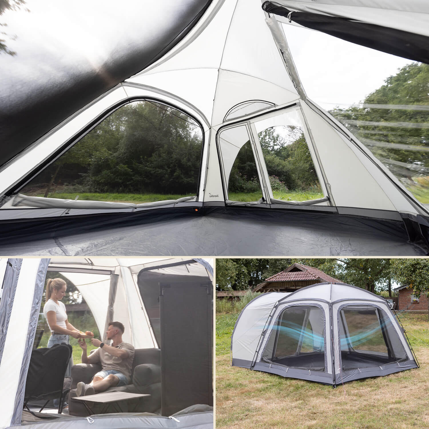Tenda da campeggio a cupola Pitea 4 Flex Protect - 4 persone - pavimento cucito 5/7