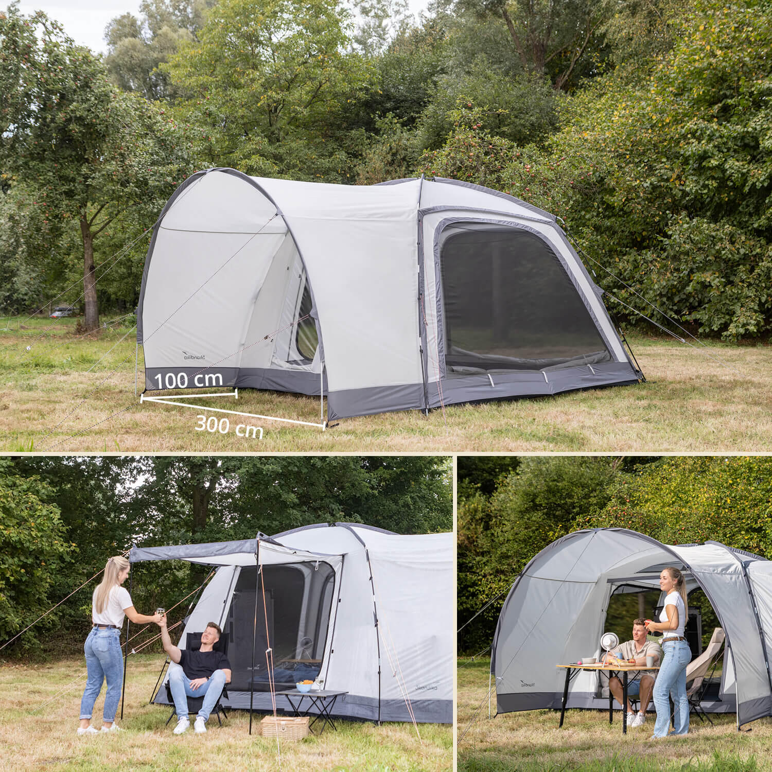 Tenda da campeggio a cupola Pitea 4 Flex Protect - 4 persone - pavimento cucito 6/7