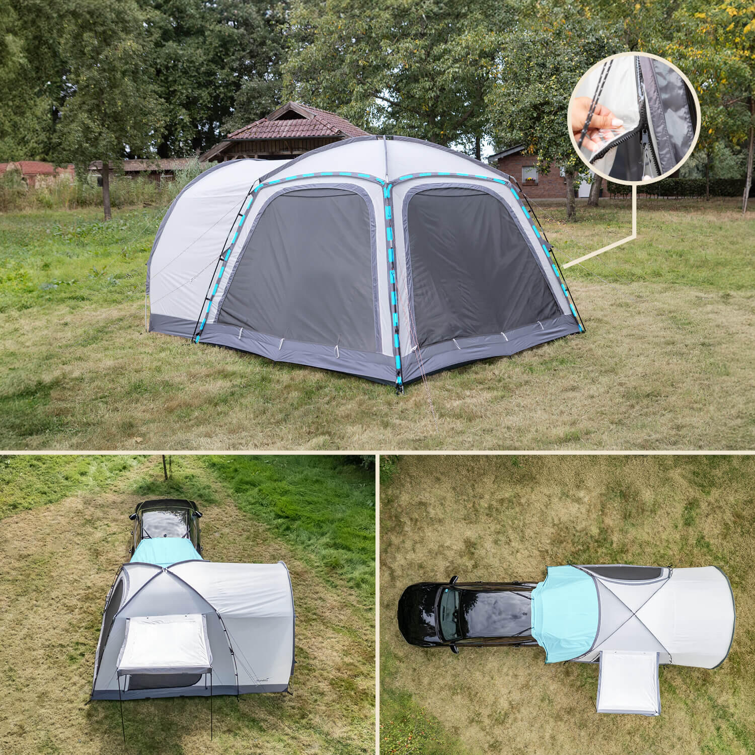 Tente dôme Pitea 4 Flex Protect Set avec sas SUV - 4 personnes - Sol cousu 3/7