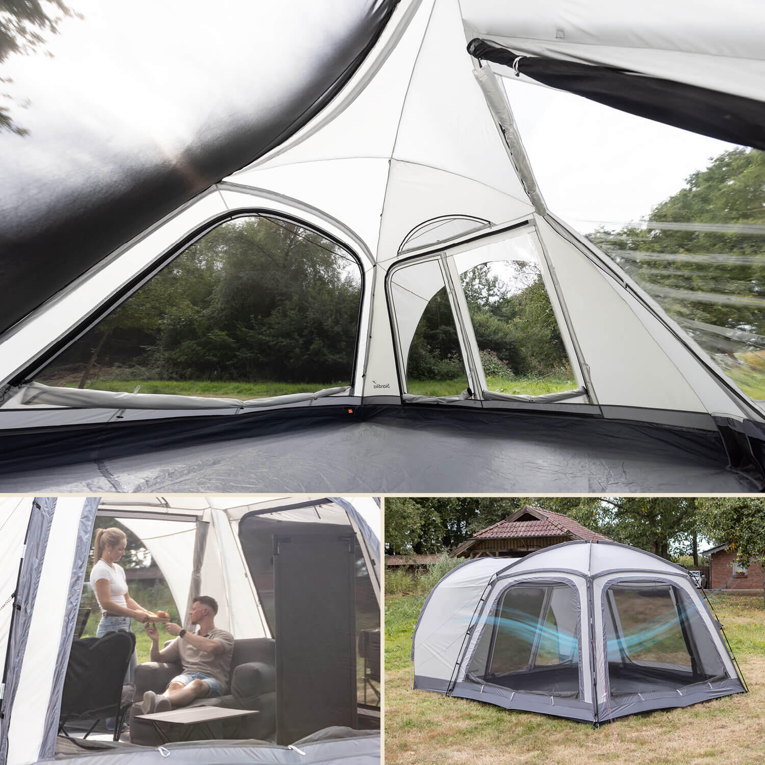 Tente dôme Pitea 4 Flex Protect Set avec sas SUV - 4 personnes - Sol cousu 6/7
