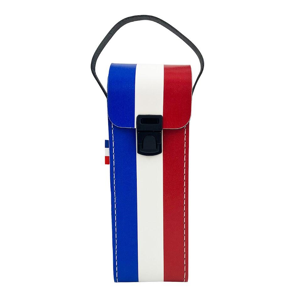 Sacoche rigide Bleu-Blanc-Rouge pour 3 boules de pétanque + cochonnet 2/2