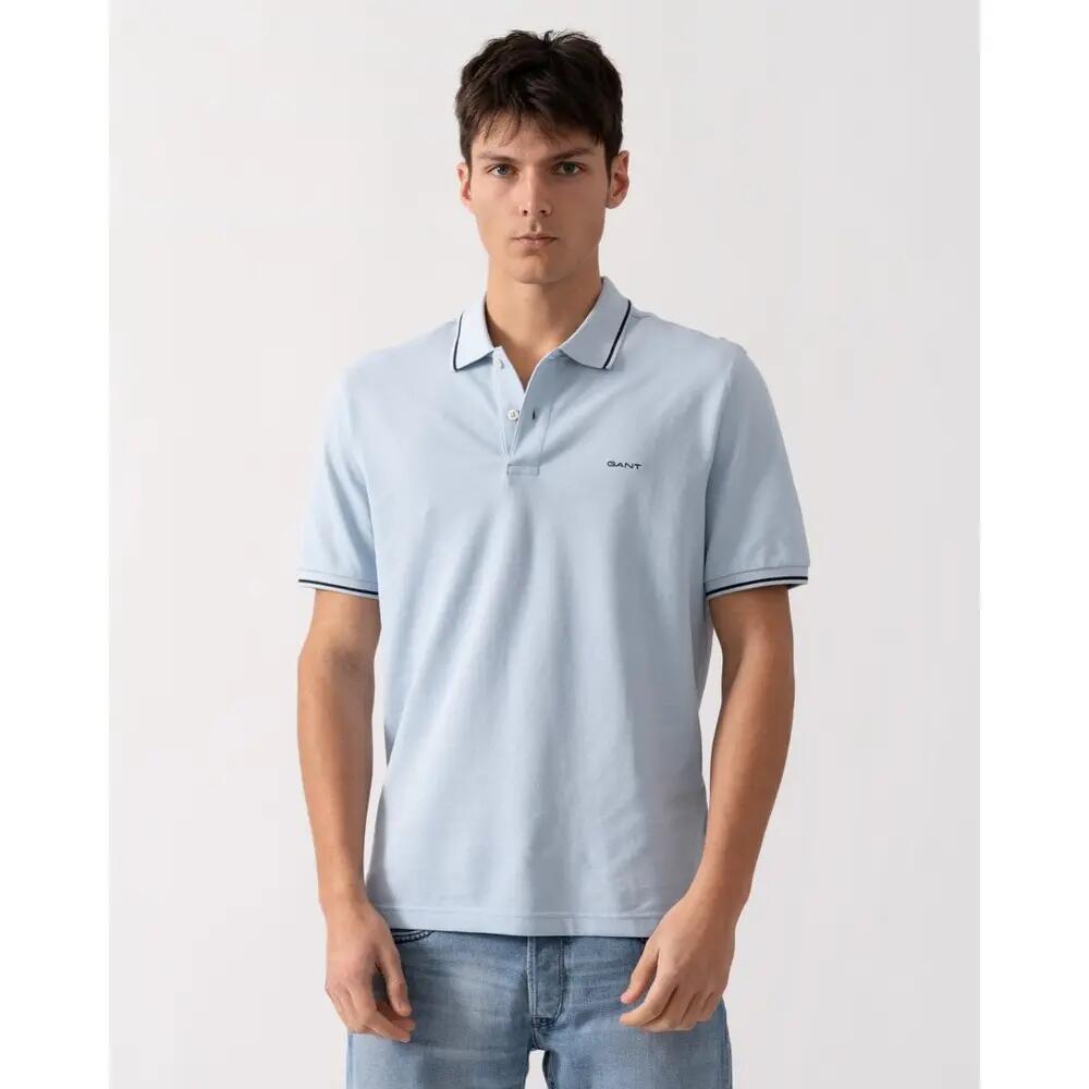 Mens Training Polo Shirt Tipping 1/4