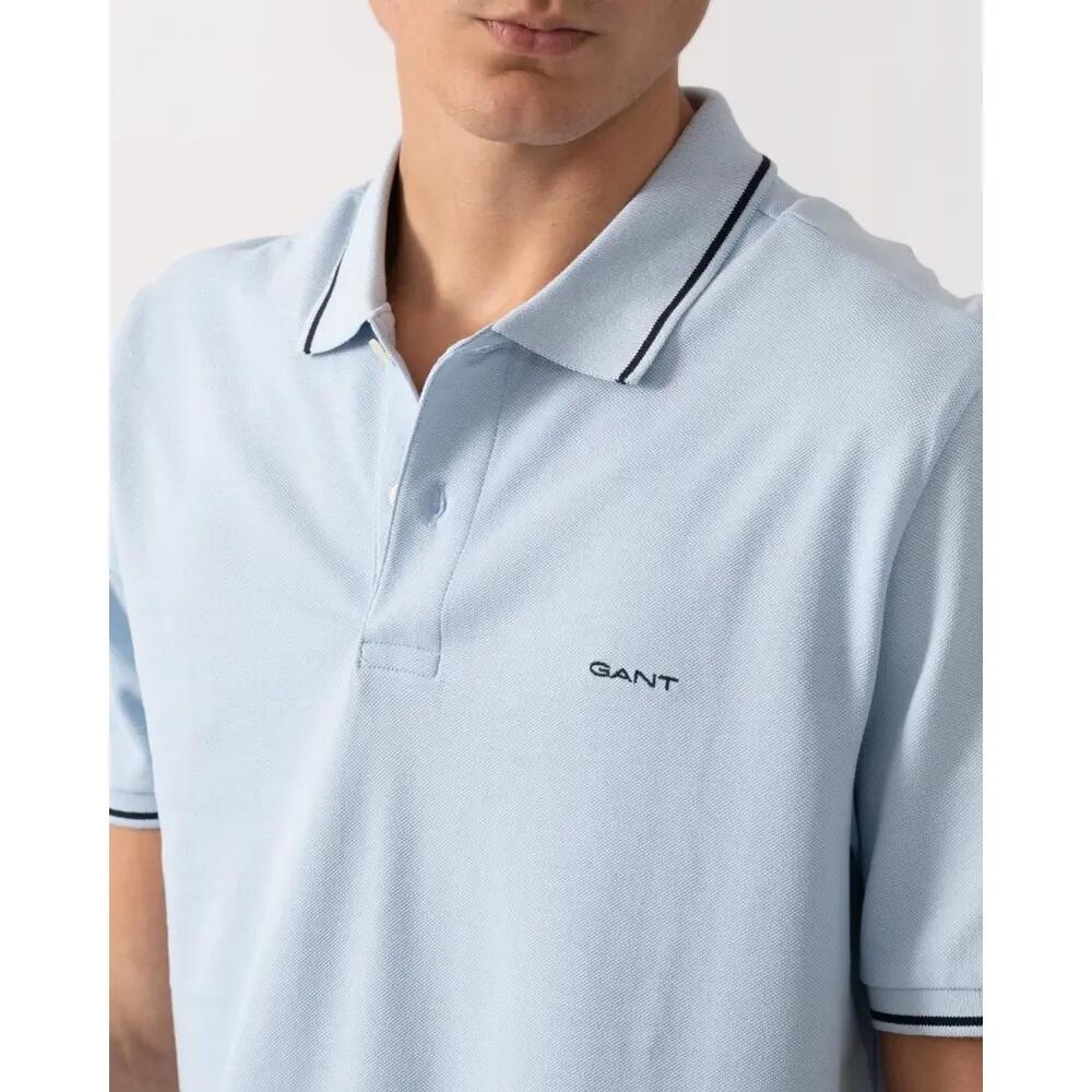 Mens Training Polo Shirt Tipping 3/4
