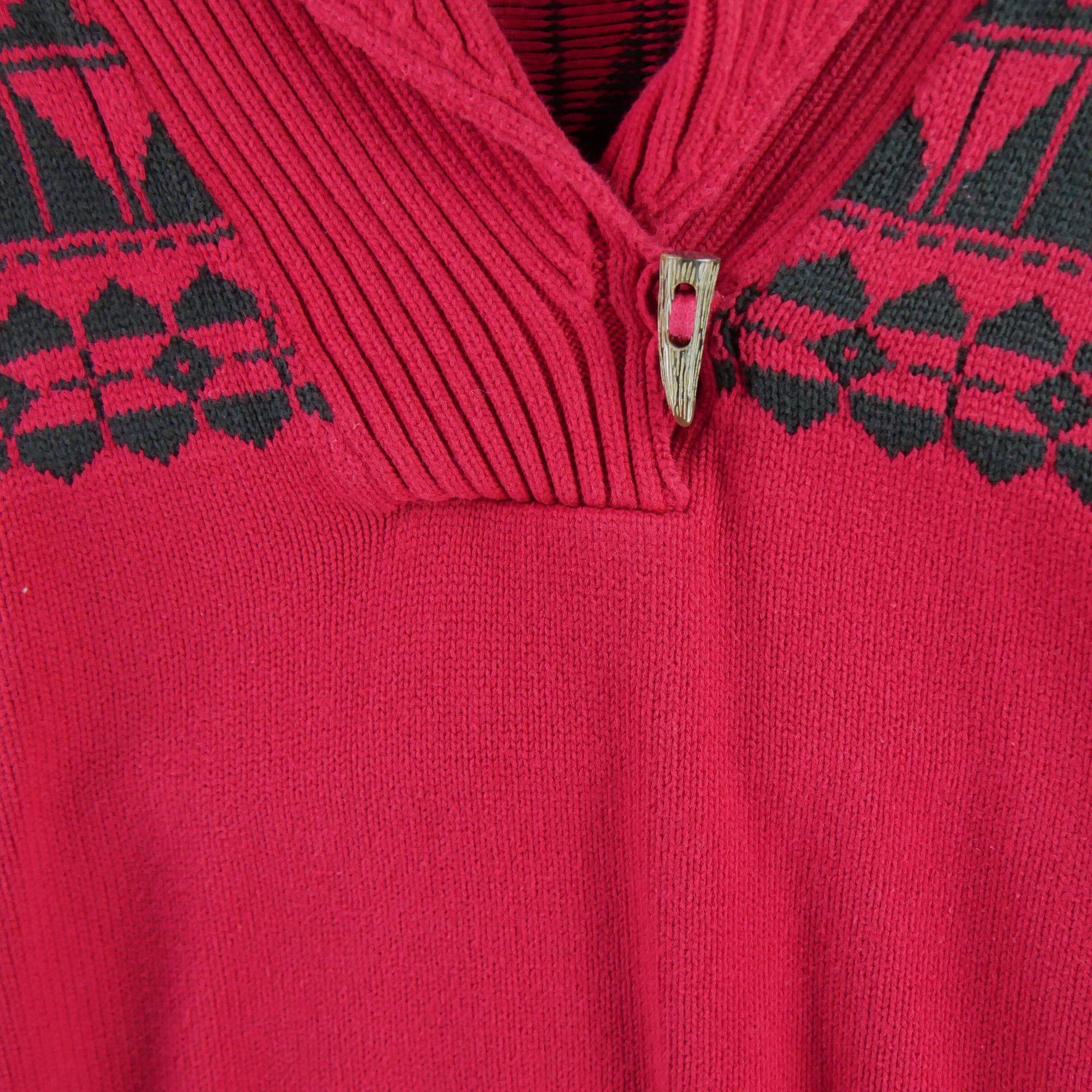 Reconditionné - Pull Femme Rouge - Très Bon État 3/6