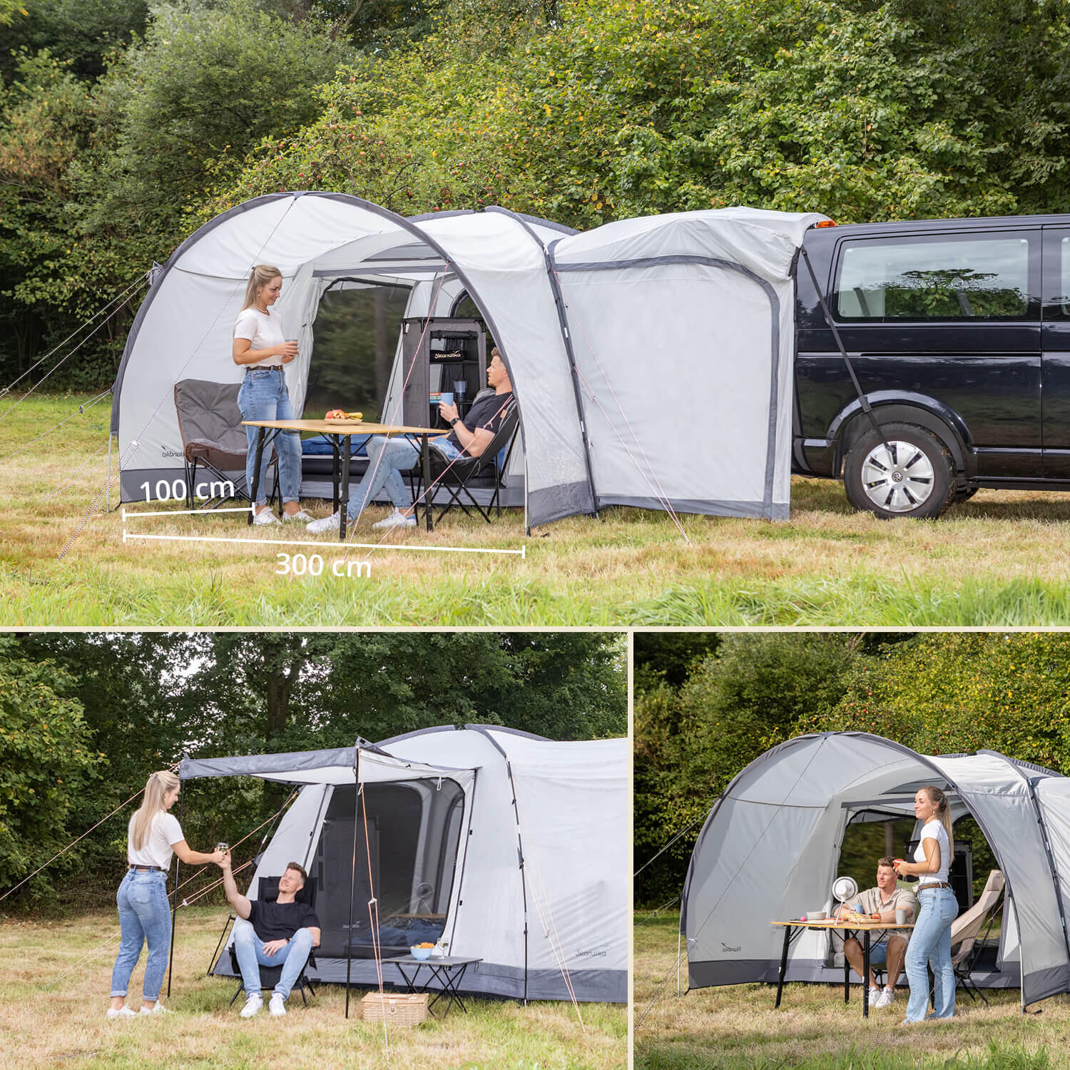 Tente dôme Pitea 4 Flex Protect Set avec sas VAN Plus - 4 personnes - Sol cousu 5/7