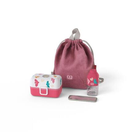 Lunch/snackbox set Birds roze met accessoires|Kinderen|School