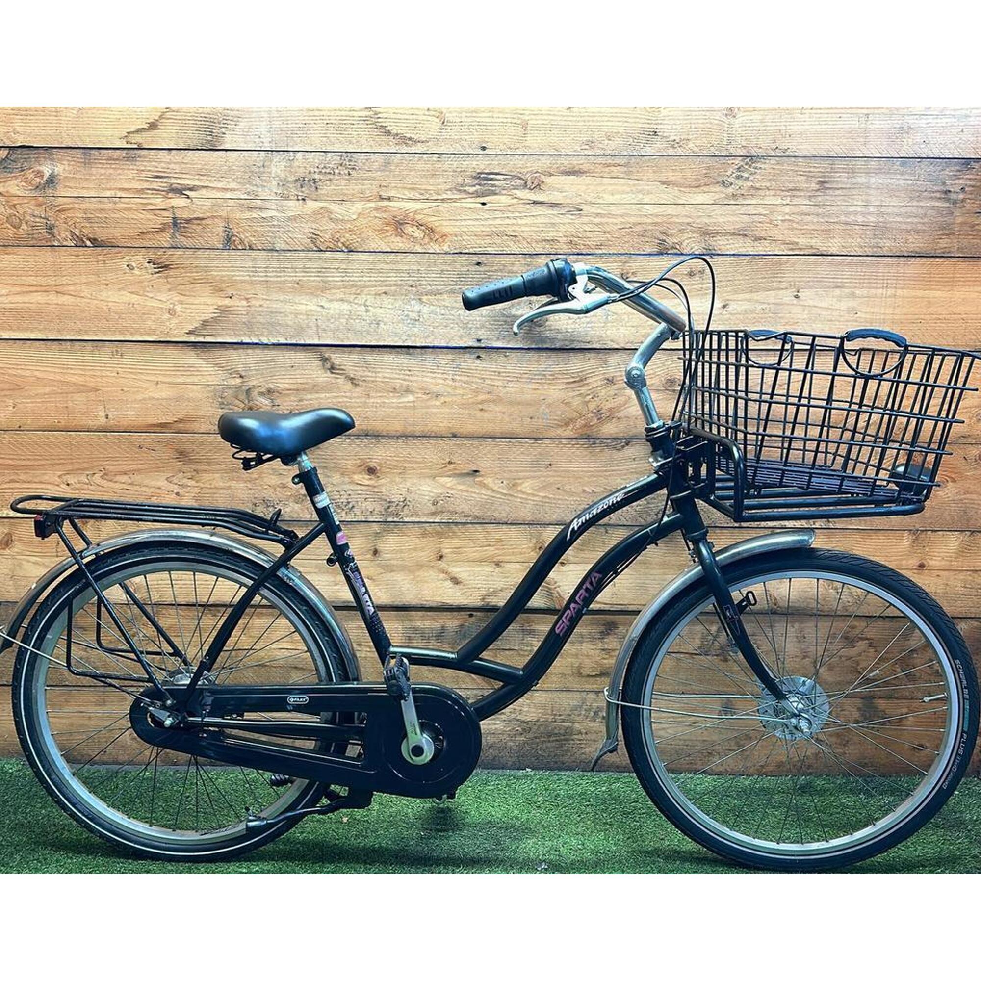 Sparta - Vélo D’occasion Sparta Amazone 7v 26inch 57cm - Vélo Ville - Noir - Decathlon