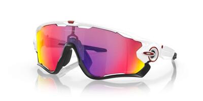 OCCHIALI OAKLEY JAWBREAKER POLISHED WHITE LENTE PRIZM ROAD