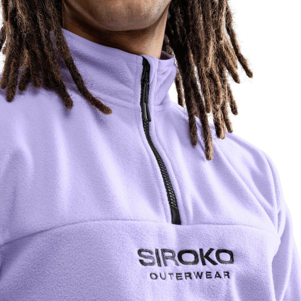 Pull polaire épais homme Sports d'hiver Aurora Lavande 5/8