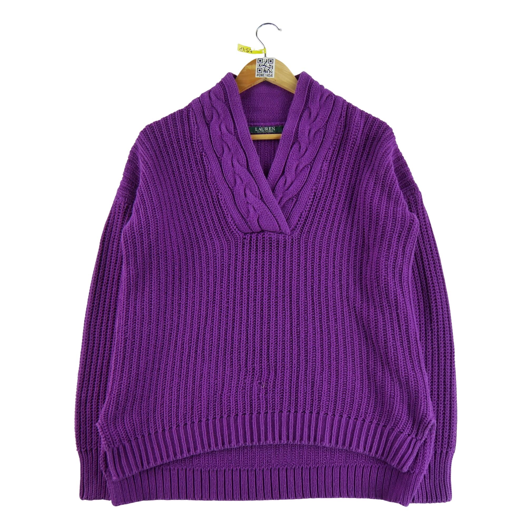 RALPH LAUREN Reconditionné - Pull Femme Violet - Bon État