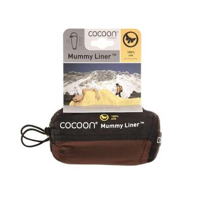 Cocoon mummy liner 100% silk – muddy elephant