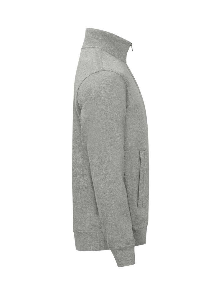 Clique Men's Everyday Comfort Full Zip Basic Cardigan - Grey Melange 3/6