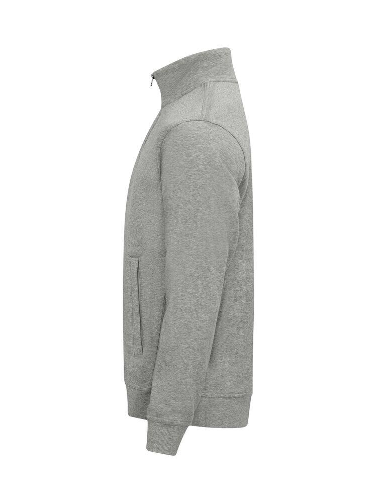 Clique Men's Everyday Comfort Full Zip Basic Cardigan - Grey Melange 4/6