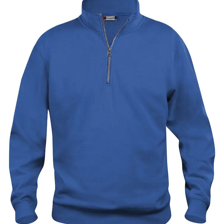 Clique Quarter Zip Classic Fit Basic Sweatshirt - Royal Blue