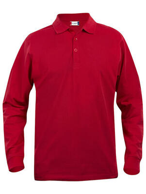 Polo a maniche lunghe Classic Lincoln Uomo Clique - Rosso