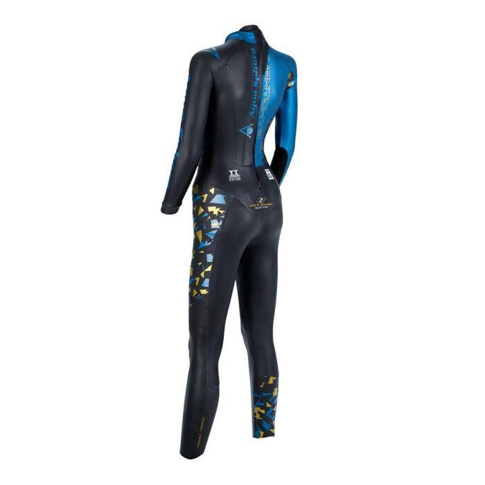 Aquasphere Phantom V3 Damen Neoprenanzug Schwarz / Blau 3/4