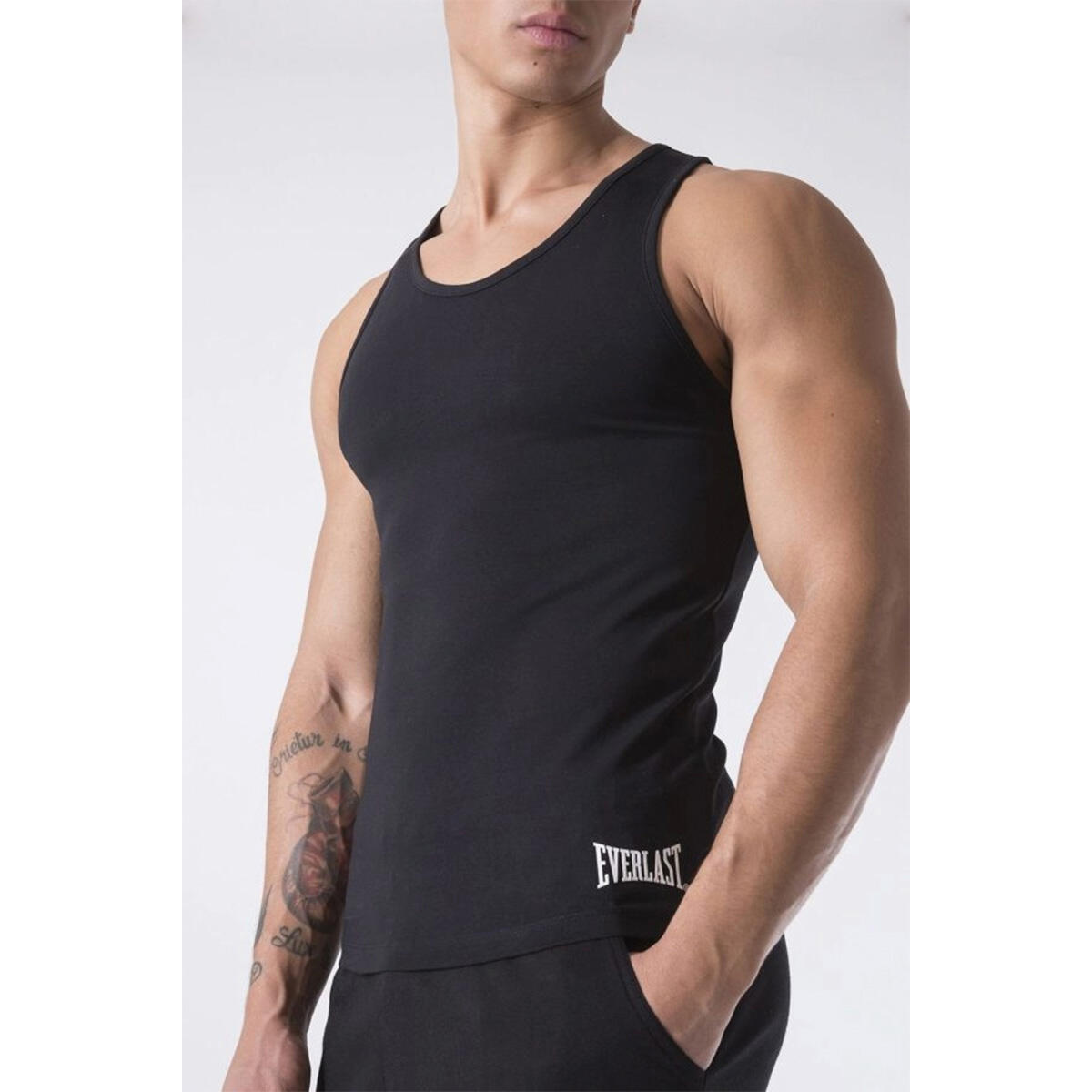Everlast Camiseta sin mangas basica Negra 3/3