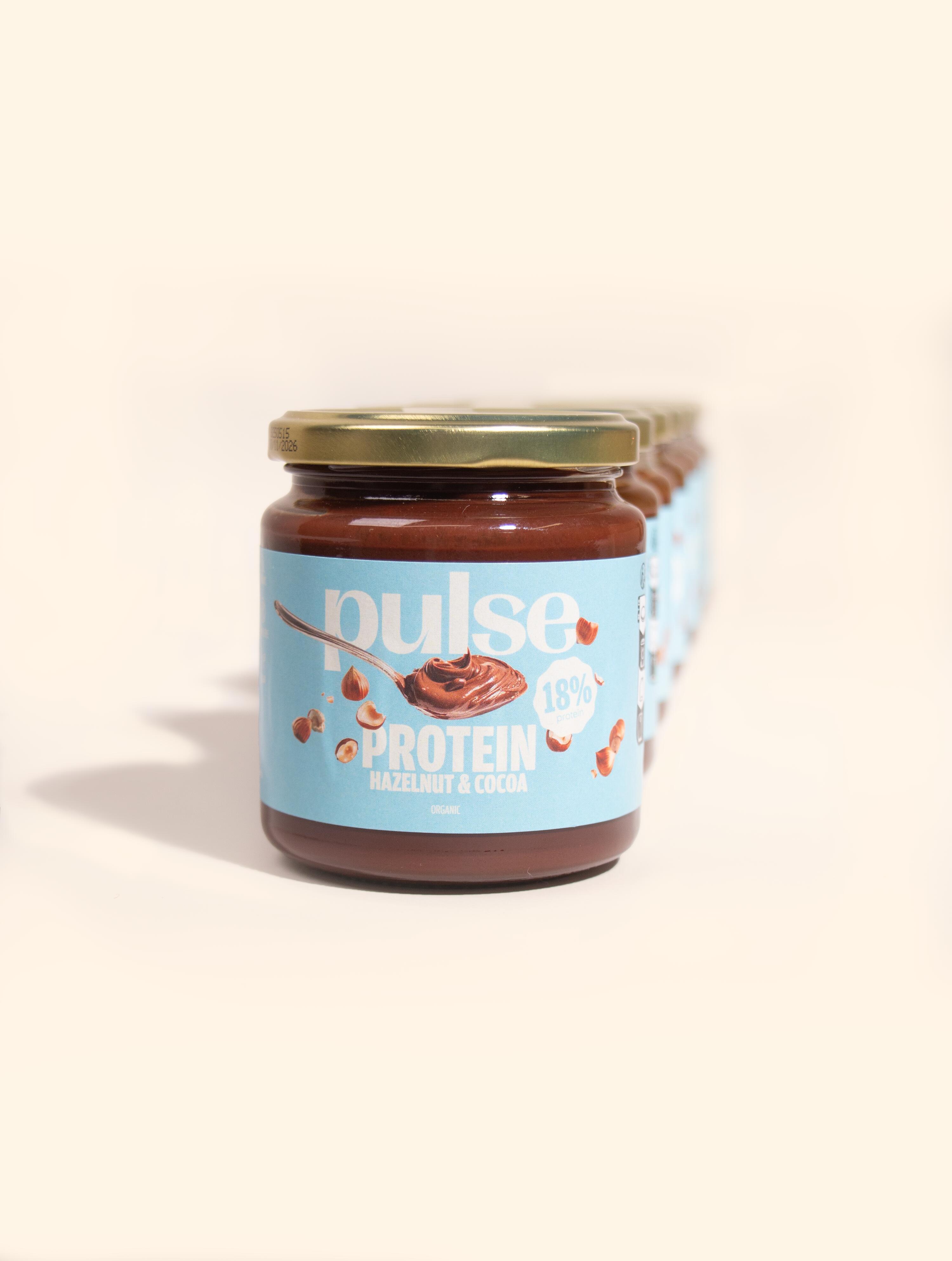 Pâte à tartiner protéinée choco-noisette bio 300g (18% protéine) 2/4
