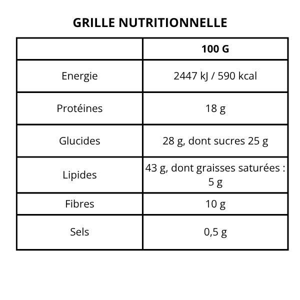 Pâte à tartiner protéinée choco-noisette bio 300g (18% protéine) 4/4