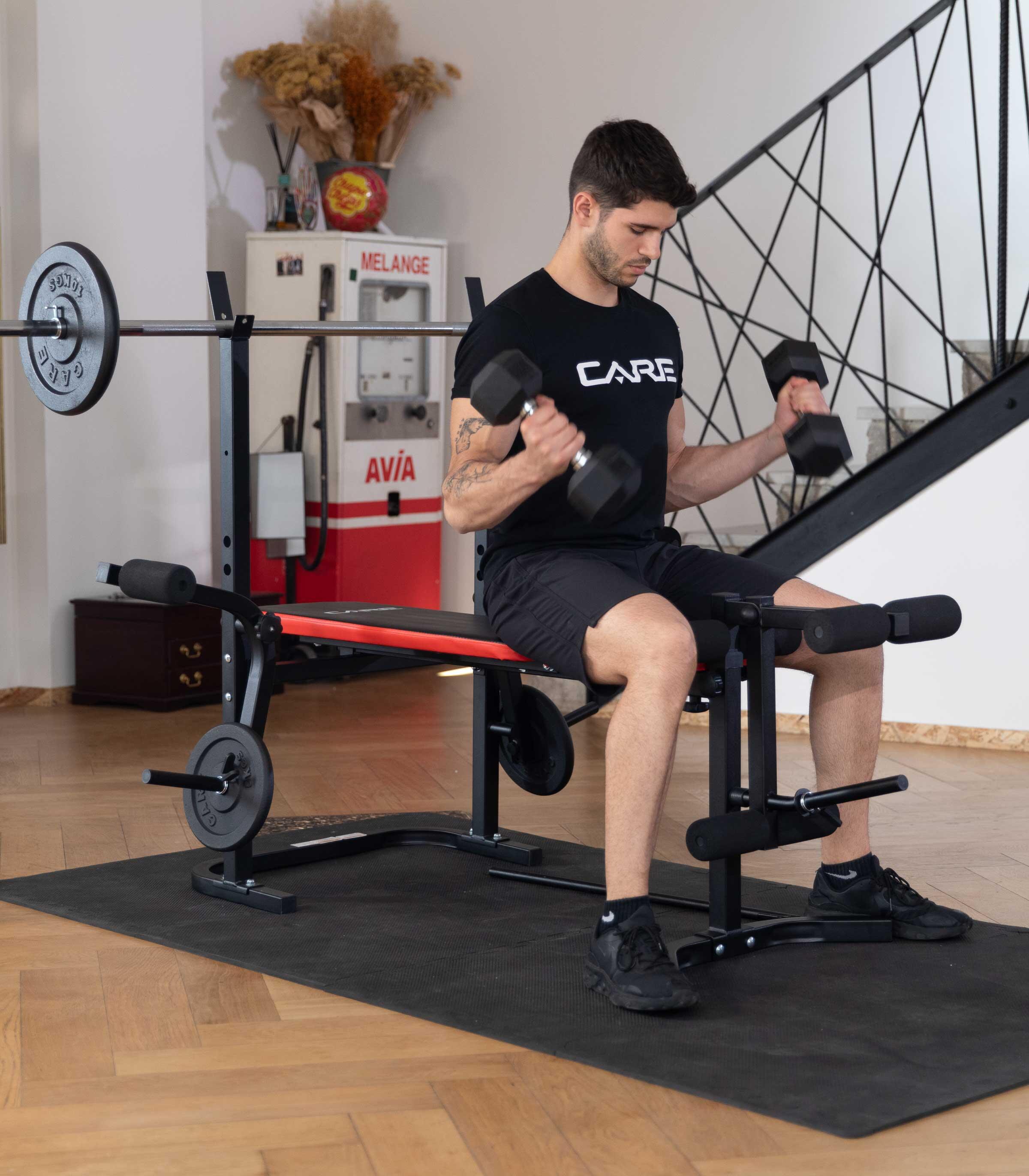 Banc de musculation multi-positions réglable et inclinable - CARE- CB-320 6/8