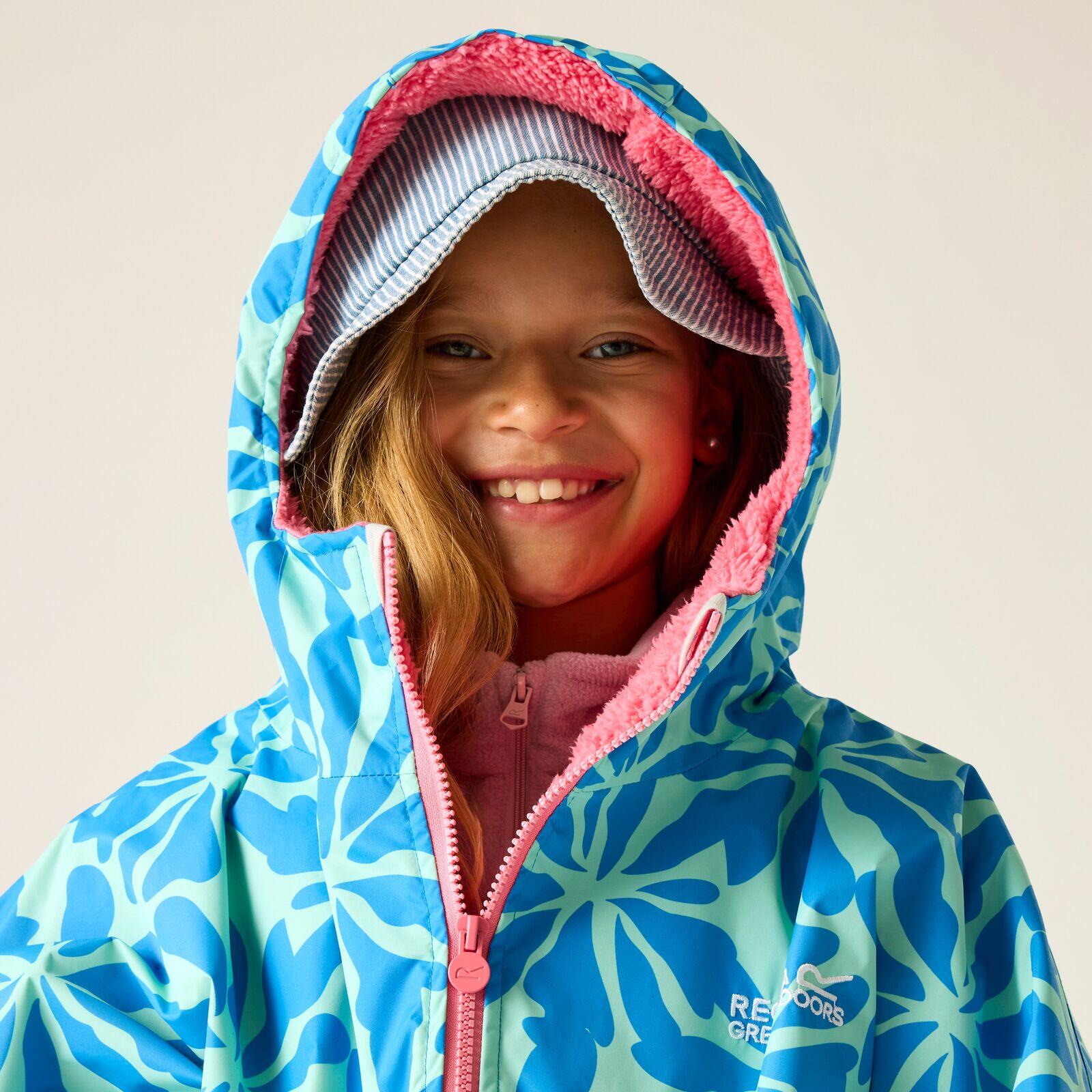 Badponcho Wandelen Kinderen Waterdicht 6/7