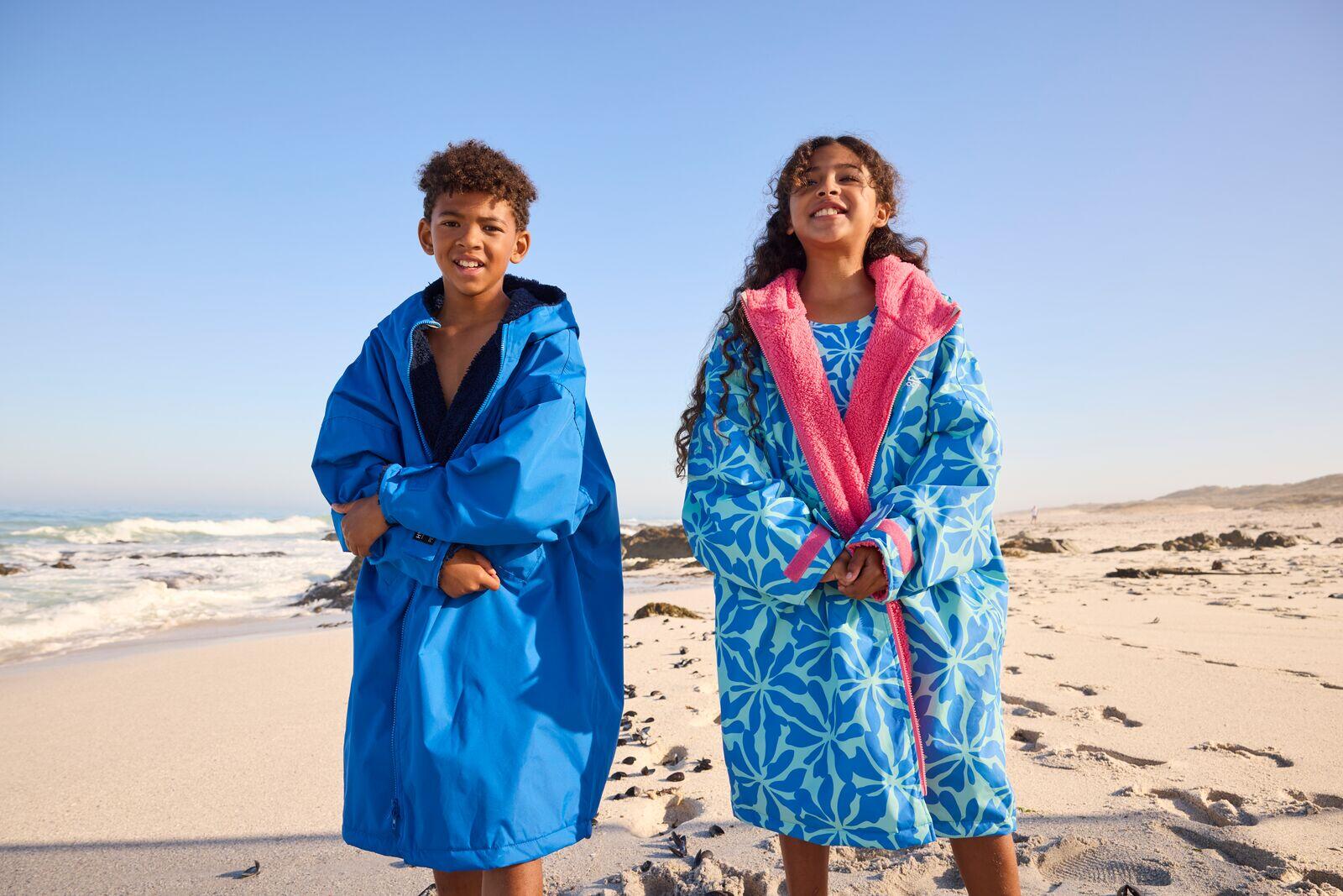 Badponcho Wandelen Kinderen Waterdicht 7/7