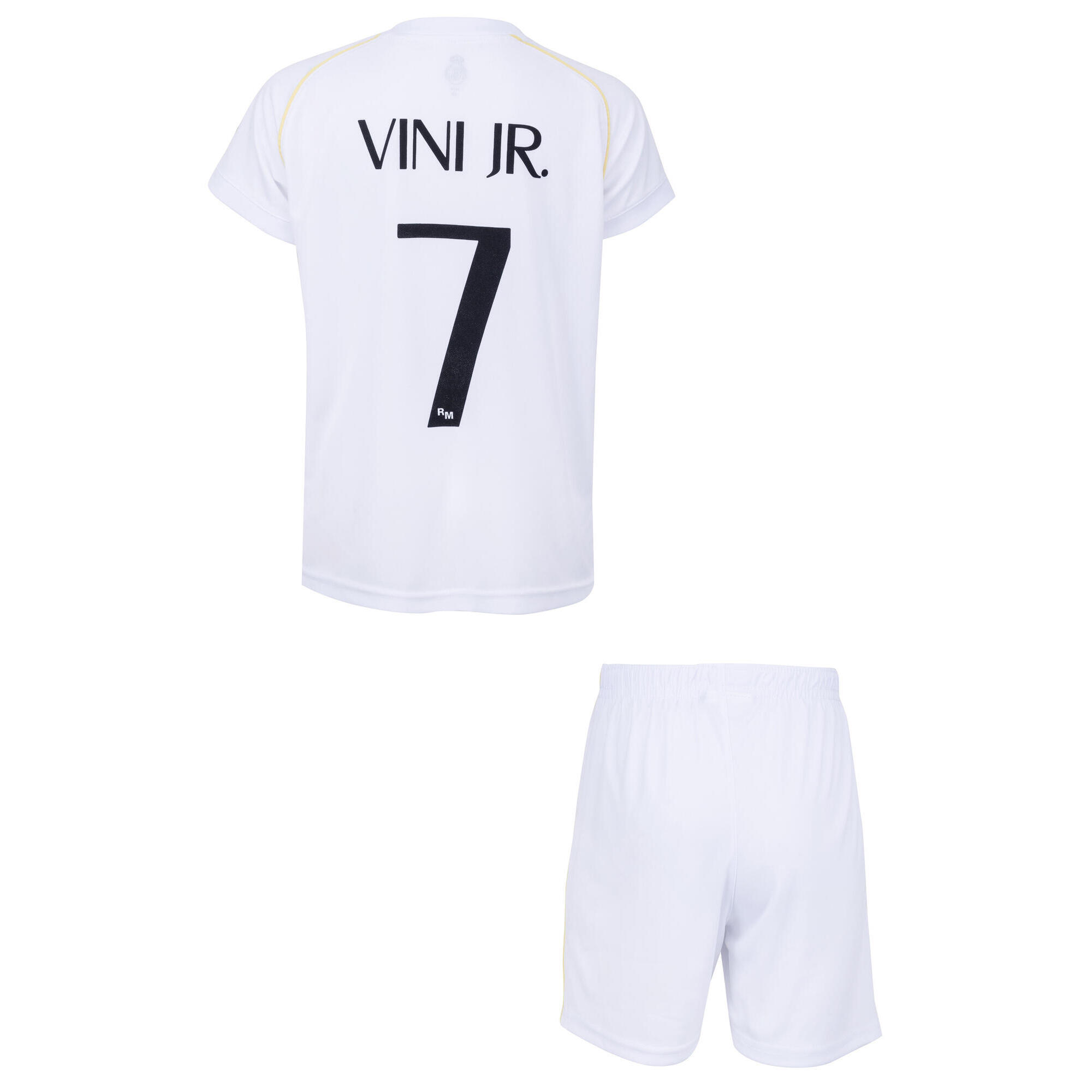 Real Madrid - Maillot Short Real Vinicius Junior - Collection Officielle Real Madrid - Maillot Manches Courtes - Bleu - Decathlon