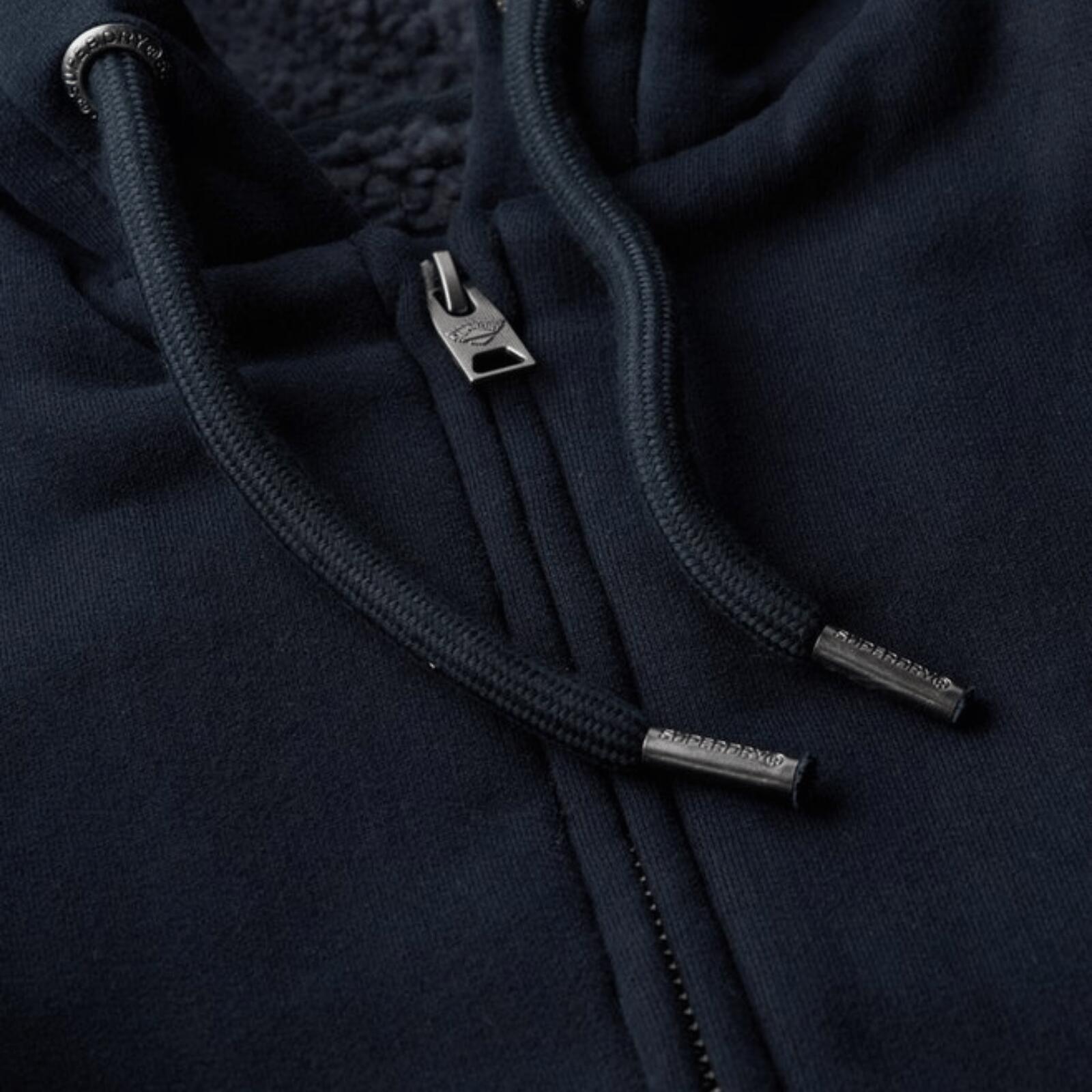 Veste Zippé Marine Homme Superdry Borg - L 5/6